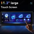 thumbnail image 5 of 11.3" Car Intelligent Screen T20 PRO CarPlay &Android Auto Dash Cam AUX BT GPS Navigation Dashboard Video Recorder Reverse Image, 5 of 5