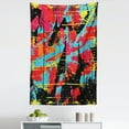 thumbnail image 1 of Urban Graffiti Tapestry, Sketchy Graffiti Design with Grungy Dripping Paint Drops and Splashed Ink, Fabric Wall Hanging Decor for Bedroom Living Room Dorm, 5 Sizes, Multicolor, by Ambesonne, 1 of 1