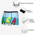 thumbnail image 3 of Yiaed Gnomes On The Beach Print Men's Soft Cotton Boxer Shorts Breathable Boxers Underwear Moisture-Wicking Underwear Stretch Boxer Briefs for Man-XX-Large, 3 of 5