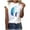 Blue, variant on Womens Top Fashion Women Short Sleeve T-Shirt Feather Print Casual Top Tee Blouse