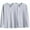 Gray, variant on 2 PCS Mens Casual Basic Tops Big & Tall Henley Neck Cotton Undershirts Long Sleeve Loose Layering Tops Pullover Navy, M