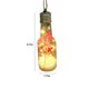 thumbnail image 3 of Lámpara colgante navideña de botella | Bombilla LED de bola de nieve | Adorno multicolor para árbol de Navidad | Bombilla decorativa transparente de 13 x 4,5 cm | 1 pieza para decoración navideña, 3 of 7