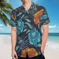 thumbnail image 5 of High Quality Hawaiian Shirts for Men Short Sleeve Aloha Beach Shirt Floral Summer Casual Button Down Shirts Blouses MA4LRC, 5 of 7