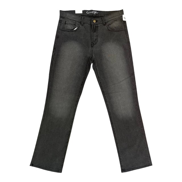 Jeans George para Hombre, Gris Corte Recto Talla 30