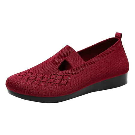 

ZIZOCWA Mules for Women Womens Shoes Size 9 Casual Fashion Spring And Summer Women Casual Shoes Flat Bottom Round Toe Light Slip On Mesh Breathable Co 39
