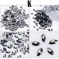 thumbnail image 2 of Xihbxyly 500 Piezas de Diamantes de Imitación con Purpurina y Forma de Ojo de Caballo para Decoración de Uñas, Pegamento Acrílico, 2 of 3