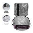 thumbnail image 3 of Insulated Square Lunch Bag with Side Mesh Pocket Fashion Lunch Box Reusable Lunch Tote 10.5" x9.5" x3.5" Cartoon Unicorns and Stars, 3 of 6