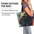 thumbnail image 2 of Naloa Colorful Ink Cute Horse Tote Bag for Women Large Capacity Shoulder Bag for College Work Travel Shopping, 2 of 8