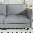thumbnail image 5 of Modern Mid Century 74.27'' 2-Seater Couch with Solid Wood Frame and Breathable Fabric, 5 of 10