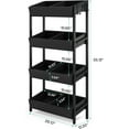 thumbnail image 2 of Tribesigns 4-Tier Retail Display Rack, Wooden Snack Candy Stand, Store Shelving Organizer with Heavy-Duty Metal Frame(1, Black), 2 of 7