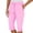 Pink, variant on Capri Pants for Women Summer Casual Elastic High Waist Rolled Up Cuffs Straight Leg Cropped Cargo Pants