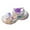 Purple, variant on Otqutp Toddler Comfort Shoes Summer Spring Kids Shoes Casual Flat Sandals Fashion Soft Sole Outdoor Buckle Beach Sandals for 4 to 13 Years