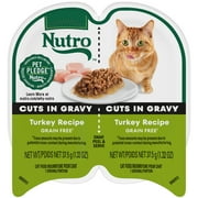 Nutro Perfect Portions Wet Cat Food, Cuts In Gravy Turkey Recipe, (1) 2.64 Twin-Pack Tray