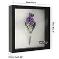 thumbnail image 5 of Americanflat 11" x 11"Shadow Box Frame with Shatter-Resistant Glass - Large Shadow Box Display Case for Tabletop and Wall Display - Black, 5 of 8