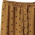thumbnail image 3 of Edvintorg Palazzo Pants for Women Casual Fashion Polka Dot Elastic Waisted Casual Loose Wide Leg Flowy Trouser with Drawstring Woman Clothes Yellow Free Size, 3 of 4
