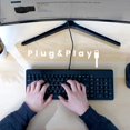 thumbnail image 2 of PERIBOARD-220H US, Wired Compact USB Keyboard with 2 Hubs - Build-in Numeric Keypad - Black - US English Layout, 2 of 5