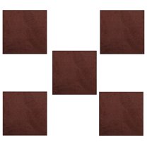 Furnish My Place Modern Plush Solid Chocolate Color Rug - Pets and Kids Friendly Rug, Indoor/Outdoor Mat, Area Rugs Great for Kids, Pets, Event, Living Room, Made in USA, 2' x 2' Square - Set of 5
