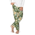 thumbnail image 2 of Susaid Lilies Flowers Print Soft Teen Sleep Pants, Long Pajama Bottoms with Two Pockets and Elastic Waist, Designed for Ages 5-16-Small, 2 of 6