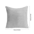 thumbnail image 3 of LiUMX 16.92x16.92 Inch Square Throw Pillow Cover - 100% Polyester Decorative Cushion Case for Couch, Sofa, Living Room & Bedroom in Multiple Colors, 3 of 5