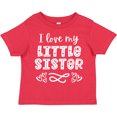 thumbnail image 3 of Inktastic I Love My Little Sister with Hearts Boys or Girls Toddler T-Shirt, 3 of 5
