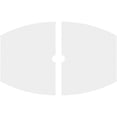 thumbnail image 4 of 30"W x 20"H x 2"ID x 16 1/4"C x 1"P Kailey Architectural Grade PVC Contemporary Ceiling Medallion, Two Piece, 4 of 11