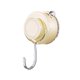 thumbnail image 2 of Suction Cup Hook Wall Mounted Strong Hold | No-Drill Vacuum Bathroom Kitchen Organizer | Plastic Space-Saving Clothes Towel Holder | Beige Clear Gray | 1 Pack | 4x2.4x2.3 in, 2 of 6