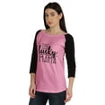 thumbnail image 4 of Inkmeso One lucky Mama Top For Mom Shirt Casual Summer Cotton Jersey Tee Tshirt, 4 of 8