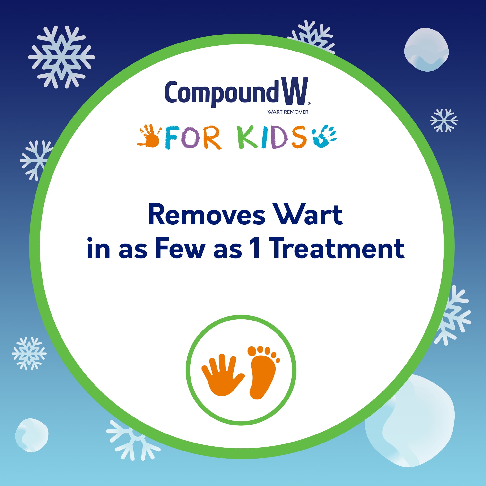 Compound W Freeze Off for Kids Wart Remover, 15 Applications 18 Skin Shield Discs, For Common and Plantar Wart Removal