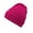 Hot Pink, variant on Beanie for Men Women Warm Women's Fashion Solid Color Curling Fall and Winter Knitting Pile Cap Baotou Hat