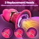 thumbnail image 5 of Vibrador succionador de cl&#2013265933toris FunnyOne, juguete rosa con 3 cabezales de cepillo, 2 copas extra&#2013265933bles, 8 modos de succi&#2013265923n y 12 modos de rotaciÉ, 5 of 6