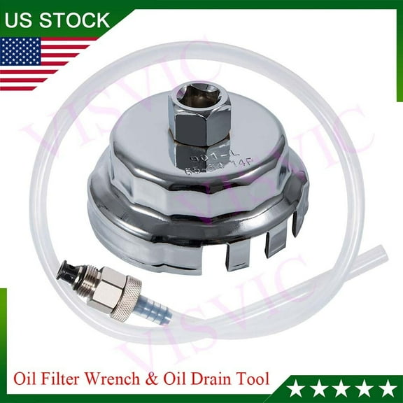 Oil Filter Wrench and Drain Hose Tool Set for Toyota & Lexus 2.0L - 5.7l Engines