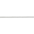 thumbnail image 2 of White Sterling Silver necklace Box chain Pendant Diamond-cut 18 in 0.9 mm, 2 of 5