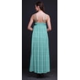 thumbnail image 4 of Bimba Robe Longue Décontractée en Rayonne Teinture sur Nœuds pour Femmes Bretelles Spaghetti Maxi Robe d'Été-moyenne, 4 of 4