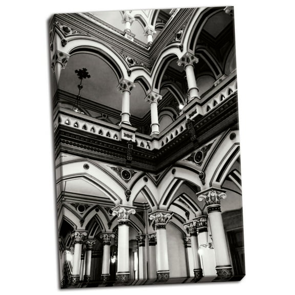 Gango Home Decor Moorish Balconies I by Alan Hausenflock (Ready to Hang); One 24x36in Hand-Stretched Canvas