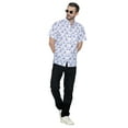 thumbnail image 6 of LA LEELA Men's Hawaiian Shirt Fashion Button Down Short Sleeves Holidays Aloha Party Casual Tops Summer Beaches Shirts for Men XL White Boat, 6 of 6