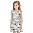 thumbnail image 1 of Fotbe Bicycle Vestido de Dormir para Niñas de 3 a 10 Años, Mangas Cortas, Estilo Princesa, Pijama Camisón con Mangas Voladas-Large, 1 of 6