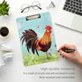 thumbnail image 4 of FMSHPON Lovely Rooster Flowers Clipboard Hardboard Wood Nursing Clip Board and Pull for Standard A4 Letter 13x9 inches, 4 of 7