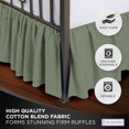 thumbnail image 5 of Ruffled Bed Skirt with Split Corners - Day Bed, Sage, 18" Drop- Blissford Dust Ruffle, 5 of 7