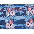 thumbnail image 2 of Zelouf Single Spandex Print  , Sewing, DIY, Crafts Fabric by the Yard, 443 Navy/coral, 3 Yard, 2 of 2