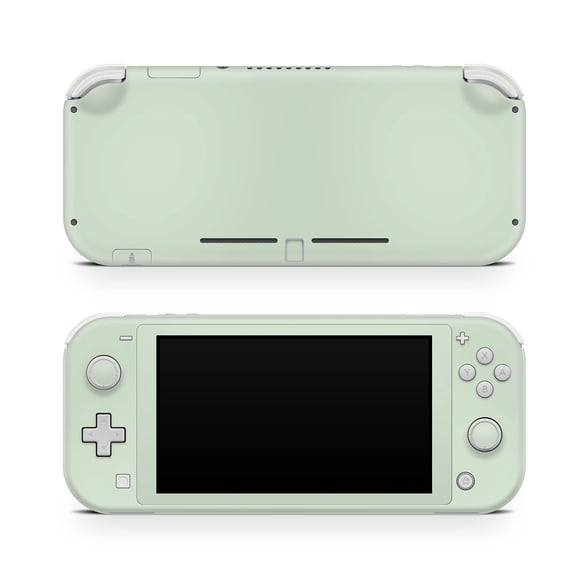 TACKY DESIGN Peau Couleur Unie Compatible avec Nintendo Switch lite Peau Couleur Unie Légère Compatible avec Switch lite Couverture Vinyle 3m Décalcomanie Mignonne Autocollant Complet (Vert Clair)