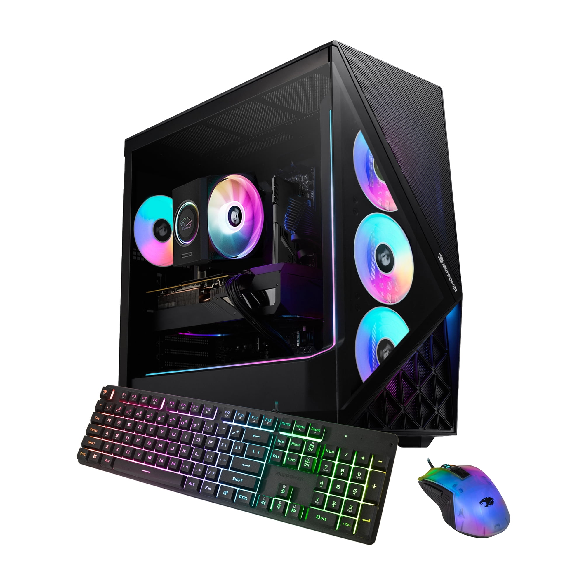 iBUYPOWER Slate Gaming PC Desktop Computer Intel Core Ultra 5 250KF Plus CPU, NVIDIA RTX 5060Ti 8GB GPU, 16GB DDR5 RGB 5200MHz RAM, 1TB NVMe SSD, Windows 11 Home, Gamer Keyboard and Mouse- SBI5N56T01