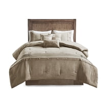 Gracie Mills 7-Piece Rustic Faux Suede Comforter Set GRACE-12138 Earthy Print