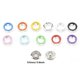thumbnail image 1 of 200 Sets Snap Fasteners Kit Tool 9.5mm Metal Snap Buttons Rings with Tool Kit for Snap Fastener, 1 of 3