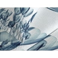 thumbnail image 4 of Ambesonne Teal White Quilted Bedspread Set 3 Pcs, Flower X-Ray Picture, Queen Size, Teal White, 4 of 5