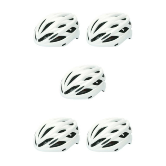 ZLight 22hole Bike Helmet for Protection Caps Portable Adjustable Men Women Riding Night Cycling Visors Safety Hat White L 5Set