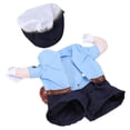 thumbnail image 3 of Disfraz de policía de poliéster para Halloween, ideal para gatos y perros (talla M), 3 of 11
