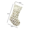 thumbnail image 5 of hiryomu Plush Christmas Socks Large Xmas Stockings Hanging Decorations with Golden Hot Stamping Pattern Holiday Gift Bags Hanging Stockings for Candy Toys Bouquets, 5 of 7