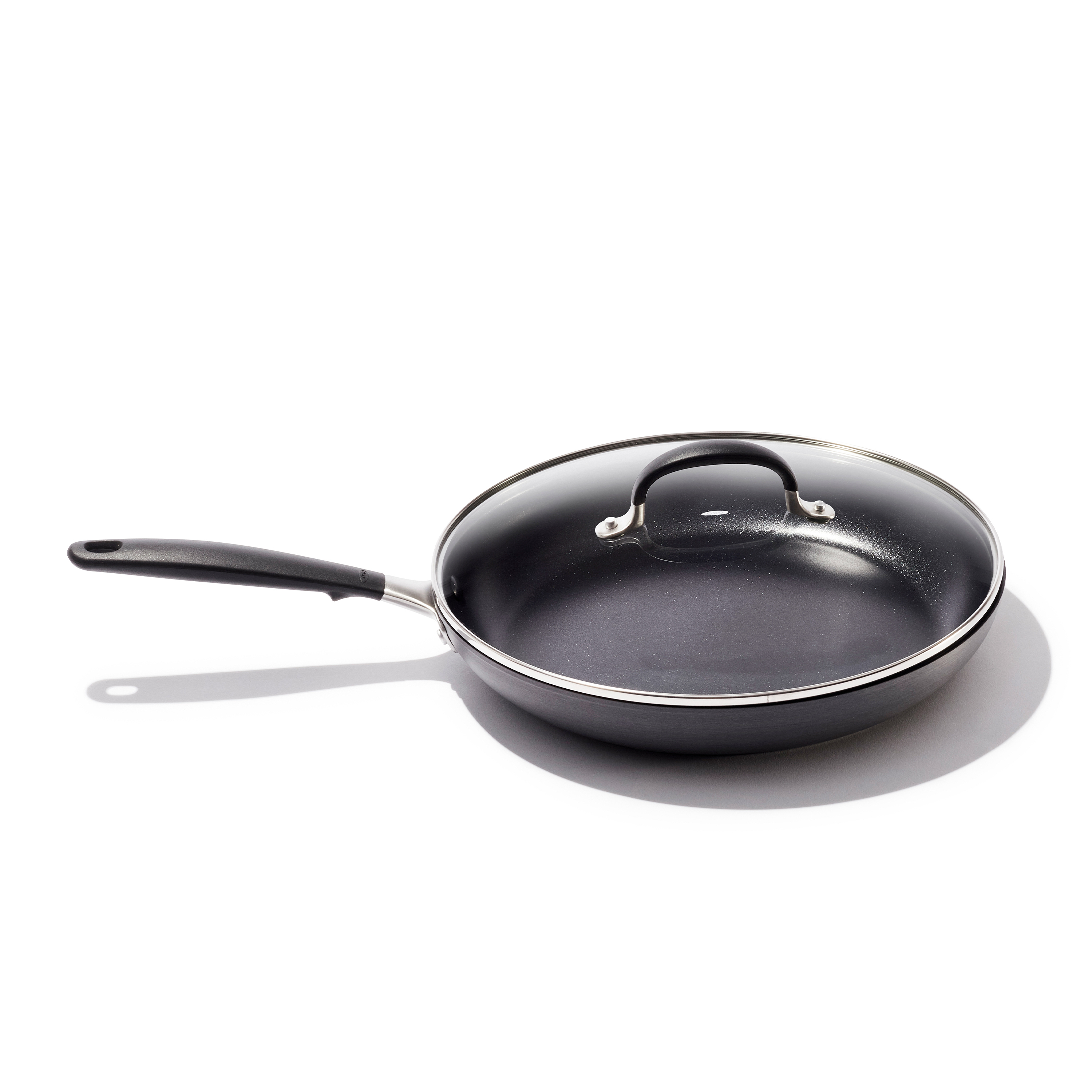 OXO Hard Anodized Nonstick Cookware, 12" Covered Frypan, Skillet