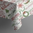 thumbnail image 5 of Multicolor Christmas Word Pattern Square Tablecloth,Waterproof Square Table Cover,Wipeable Spillproof Washable Table Cover for Home Kitchen Party Decor 42"X42"(107x107cm), 5 of 6