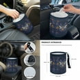 thumbnail image 7 of Yuyamidu 14 PCS Bee Car Seat Cover Full Set of 14 Floral Auto Steering Wheel Cover Seat Belt Strap Pads Cup Coasters Trash Bag Rearview Mirror Cover Armrest Cover Pad Handbrake Cover Set, 7 of 7